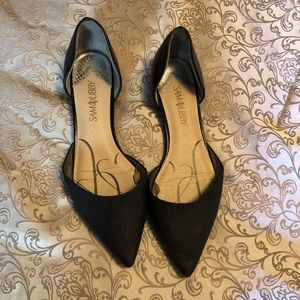 Sam & Libby black kitten heel